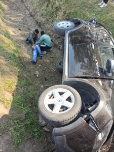 auto sieniestro en la 47