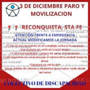 tres diciembre paro discapacidad